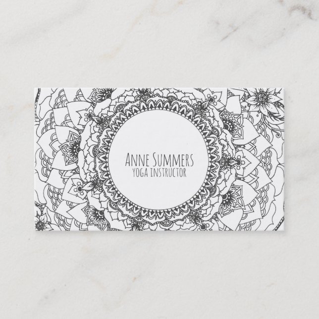 Cartões da mandala da Lua cheia (Frente)