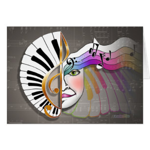 CARTÕES da máscara da música