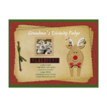 Cartões da vovó para o Fudge RECIPE