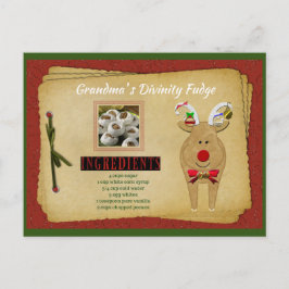 Cartões da vovó para o Fudge RECIPE