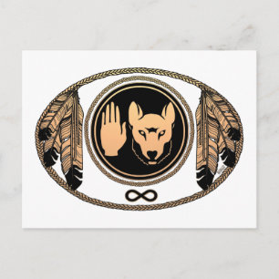 Cartões das Nações - Lobo Cartões de Arte Nati