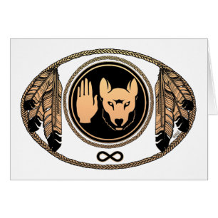 Cartões das Primeiras Nações Metis Wolf