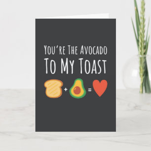 Cartões de Abacate Fofos Frutas Vegano Vegetariano
