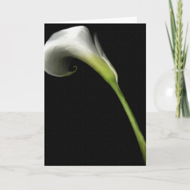 Cartões de Abertura Calla Lilly (Frente)