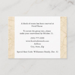 Cartões de abrigo para hotéis