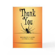 Cartões de Ação de Graças de Halloween com Aranha 