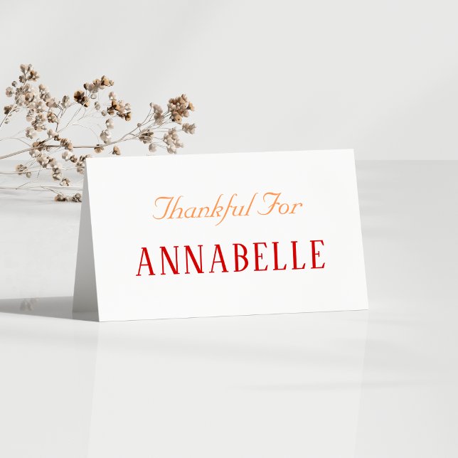 Cartões de Ação de Graças Nome Cartões de outono d (Criador carregado)