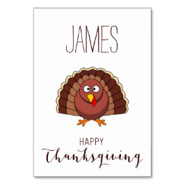 Cartões De Ação De Graças Personalizados Brancos C