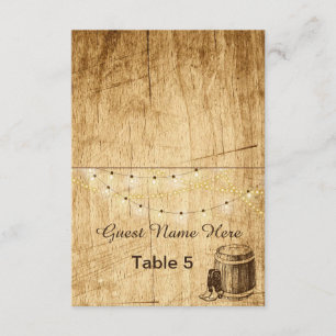 Cartões de Acompanhamento - Casamento Country com 