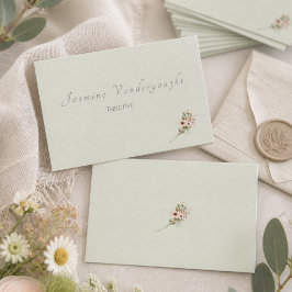 Cartões de Acompanhamento de Casamento Botânico So