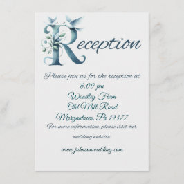 Cartões de Acompanhamento de Recepção de Casamento