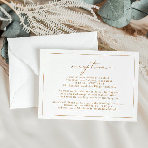 Cartões de Acompanhamento de Recepção de Casamento