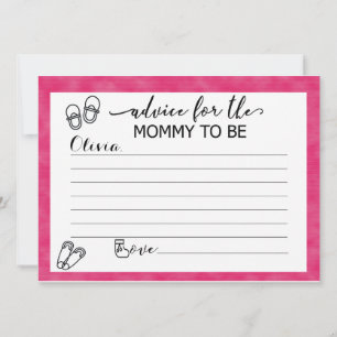 Cartões de aconselhamento personalizados para a mã