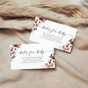 Cartões de Acréscimo de Livros Florais de Seda Par