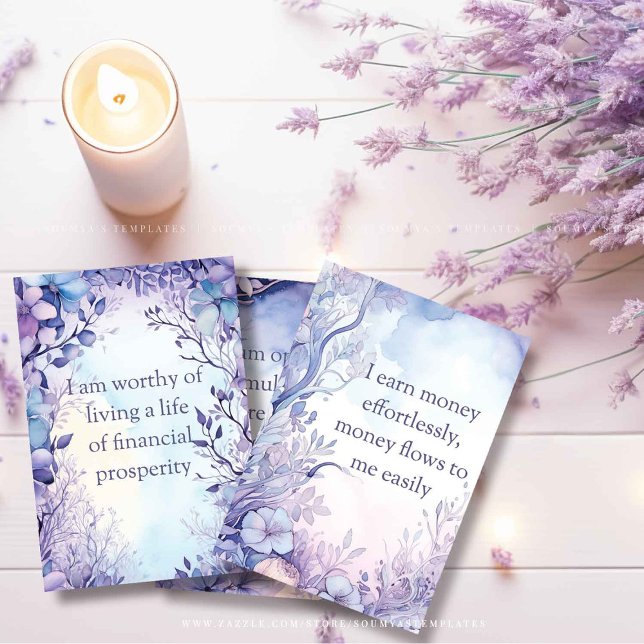 Cartões de Afirmação de Riqueza, Cartões de Medita (Criador carregado)