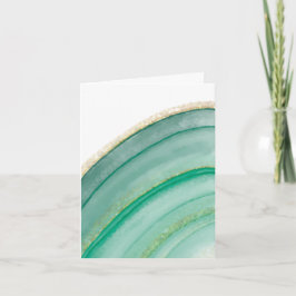 Cartões de Agata Verde e Dourado