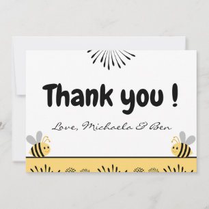 Cartões de agradecimento Abelha doce como pode ser