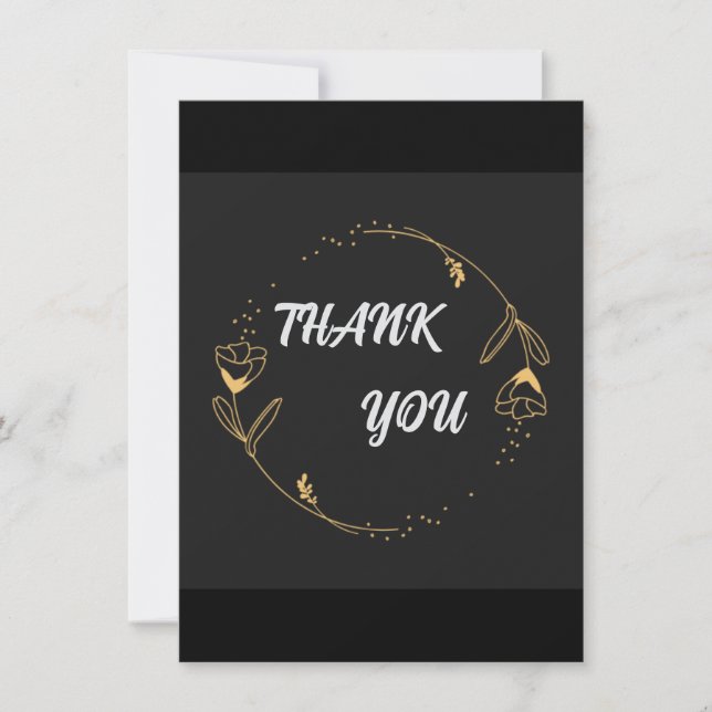 Cartões de Agradecimento Básicos (Frente)