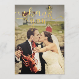 Cartões de Agradecimento com Foto de Casamento com