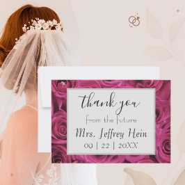 Cartões de agradecimento da futura Sra. Bridal