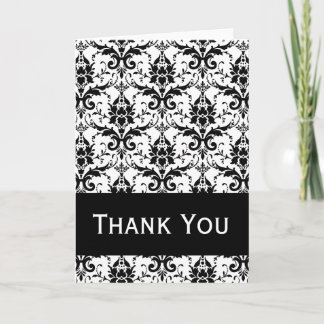 Cartões de Agradecimento Damask