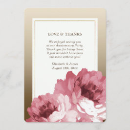 Cartões de Agradecimento de Aniversário de Casamen