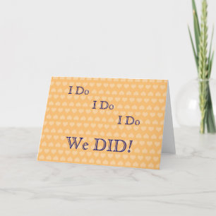 Cartões de Agradecimento de Casamento