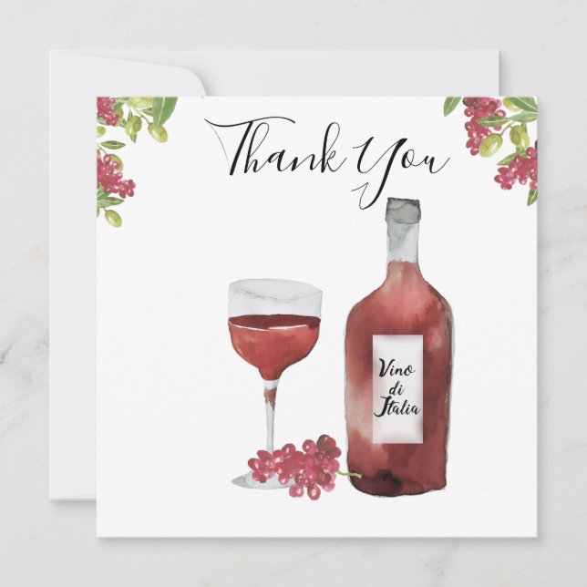 Cartões de agradecimento de casamento Benvenuti It (Frente)