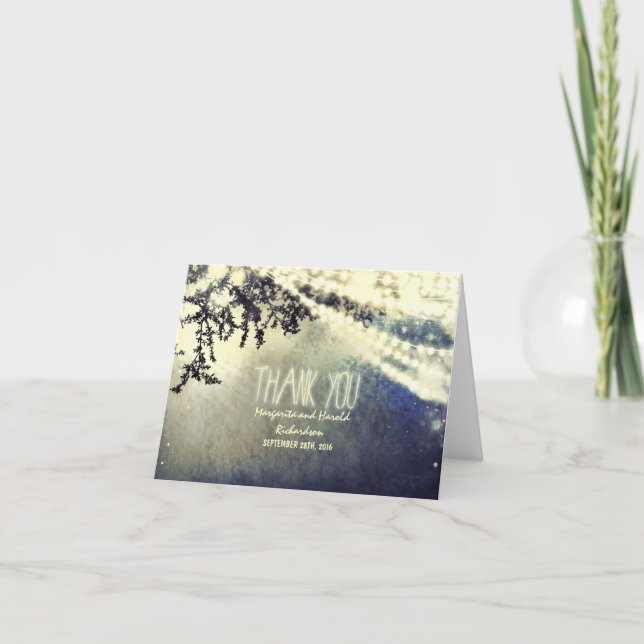 cartões de agradecimento de casamento caprichosos  (Frente)