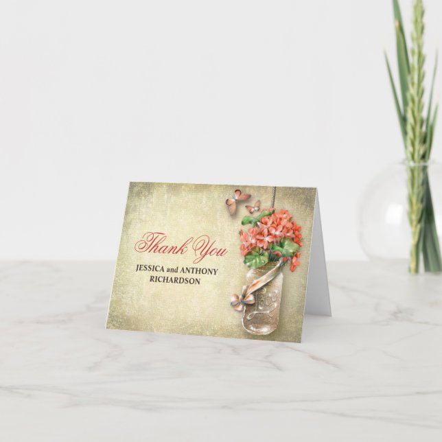 cartões de agradecimento de casamento com design r (Frente)