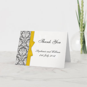 Cartões de Agradecimento de Casamento com Laço Ama