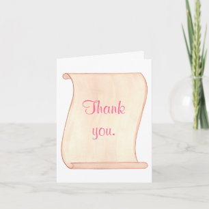 Cartões de agradecimento de casamento com rolo Pin