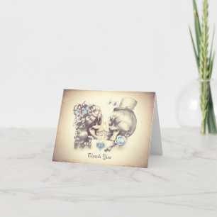 Cartões de agradecimento de casamento de casal de 