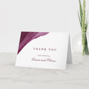 Cartões de Agradecimento de Casamento em Aquarela
