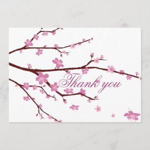 Cartões de Agradecimento de Casamento Flor de Cere