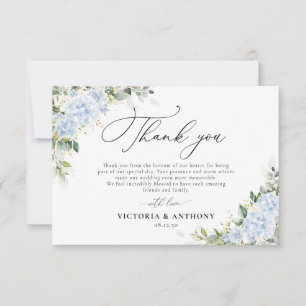 Cartões de Agradecimento de Casamento Florais Hort