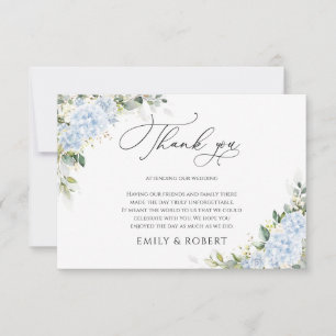 Cartões de Agradecimento de Casamento Florais Hort