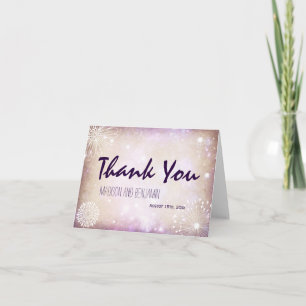 Cartões de Agradecimento de Casamento Florais Româ