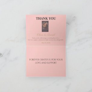 Cartões de Agradecimento de Casamento Notas de G