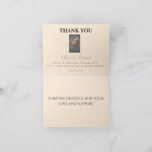 Cartões de Agradecimento de Casamento Notas de G