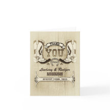 cartões de agradecimento de casamento ocidental sa