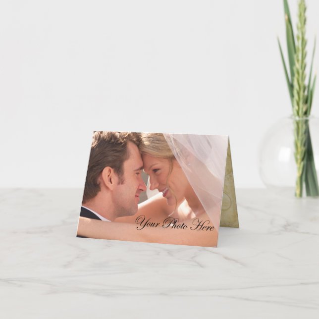 Cartões de agradecimento de casamento personalizad (Frente)