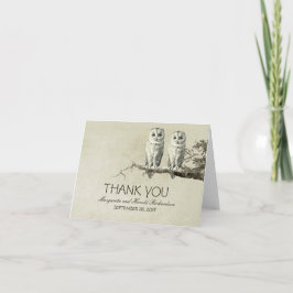 Cartões de agradecimento de casamento romântico vi