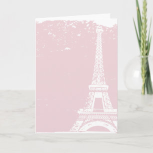 Cartões de Agradecimento de Casamento Torre Eiffel