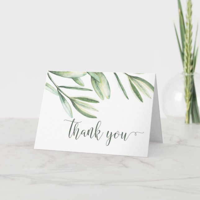 Cartões de Agradecimento de Casamento Tropical (Frente)