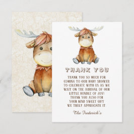 Cartões de Agradecimento de Chuvinha de Bebê com Á