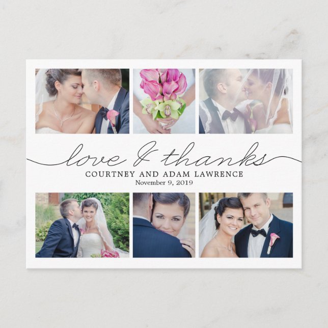 Cartões de Agradecimento de Escrita Adorável (Frente)