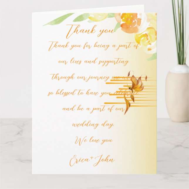 Cartões de Agradecimento de Folha Dupla (Frente)