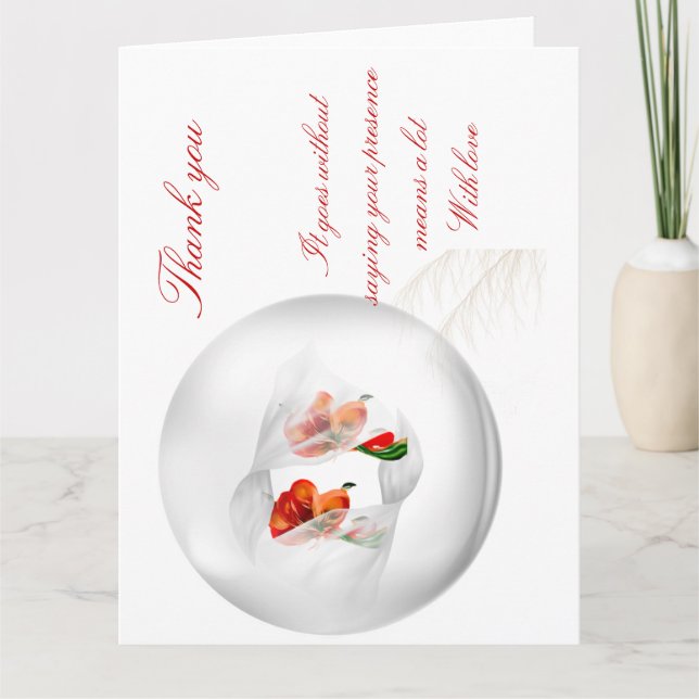 Cartões de Agradecimento de Folha Dupla (Frente)