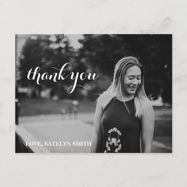 Cartões de agradecimento de formatura (Frente)